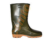 Чоботи ПВХ зелені високі 46, фото 4