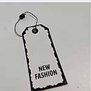 Біркотримач мотузковий білий з пластиковою пломбою для кріплення бірок 1000 шт, фото 2