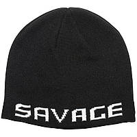 Шапка Savage Gear Logo Beanie One size Black/White