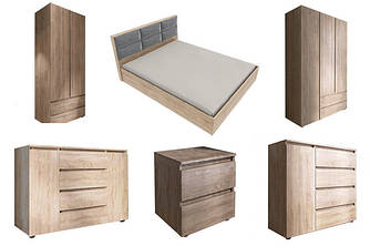 Модульна спальня Лайт Еверест Дуб сонома