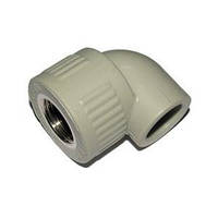 Кут із внутрішньою різзю поліпропілен 25х3/4"