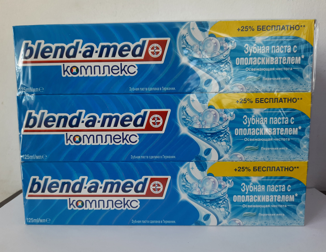 Паста зубна Blend a med Перцева м'ята з ополіскувачем 125 мл.
