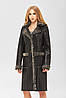Гарна зимова дублянка пальто з капюшоном та манжетами зі штучного хутра, фото 5