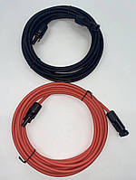 Комплект соединительных кабелей с разъёмами MC4 (длина 6 метров)