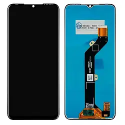 Дисплей Tecno Spark Go 2022 (KG5 / KG5m) модуль в зборі з рамкою, чорний, оригінал