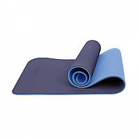 Коврик спортивный для йоги и фитнеса Cornix XR-0092, 183 x 61 x 1 cм, Blue/Sky Blue, Land of Toys