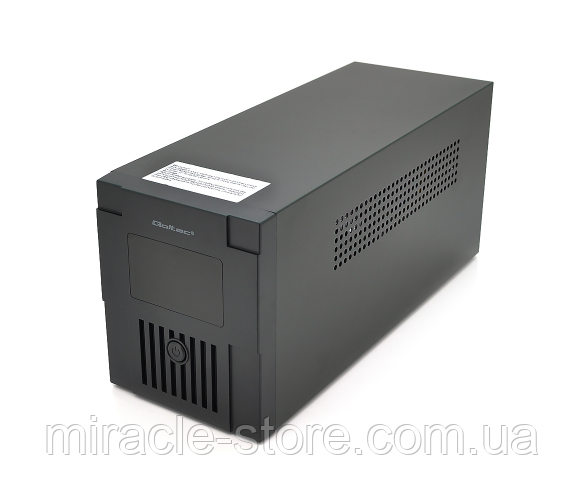 ИБП Qoltec QLT1200 (720W) LСD, AVR, 3st, 2xSCHUKO socket, 2x12V7.5Ah, metal Case