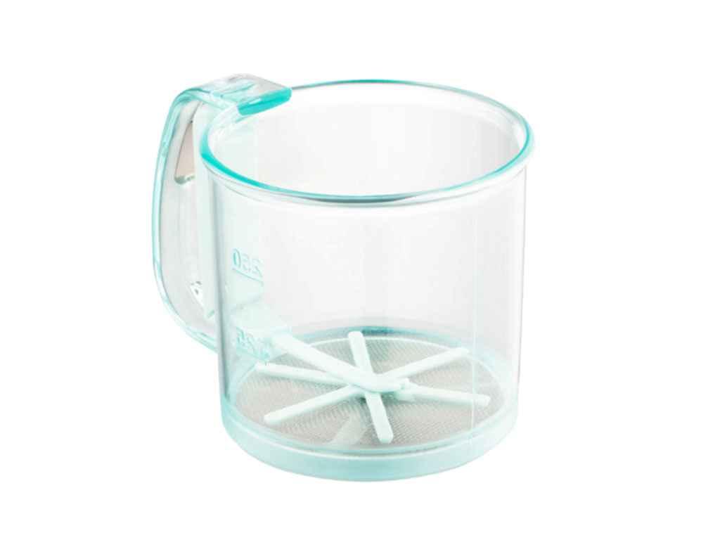 Кружка-сито 9,5см пластик Fresh, блакитний ТМ Ardesto FG