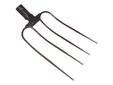 Вила сіно/солома сталеві 4 зуба L=330мм, чорні ТМ АРМА FG