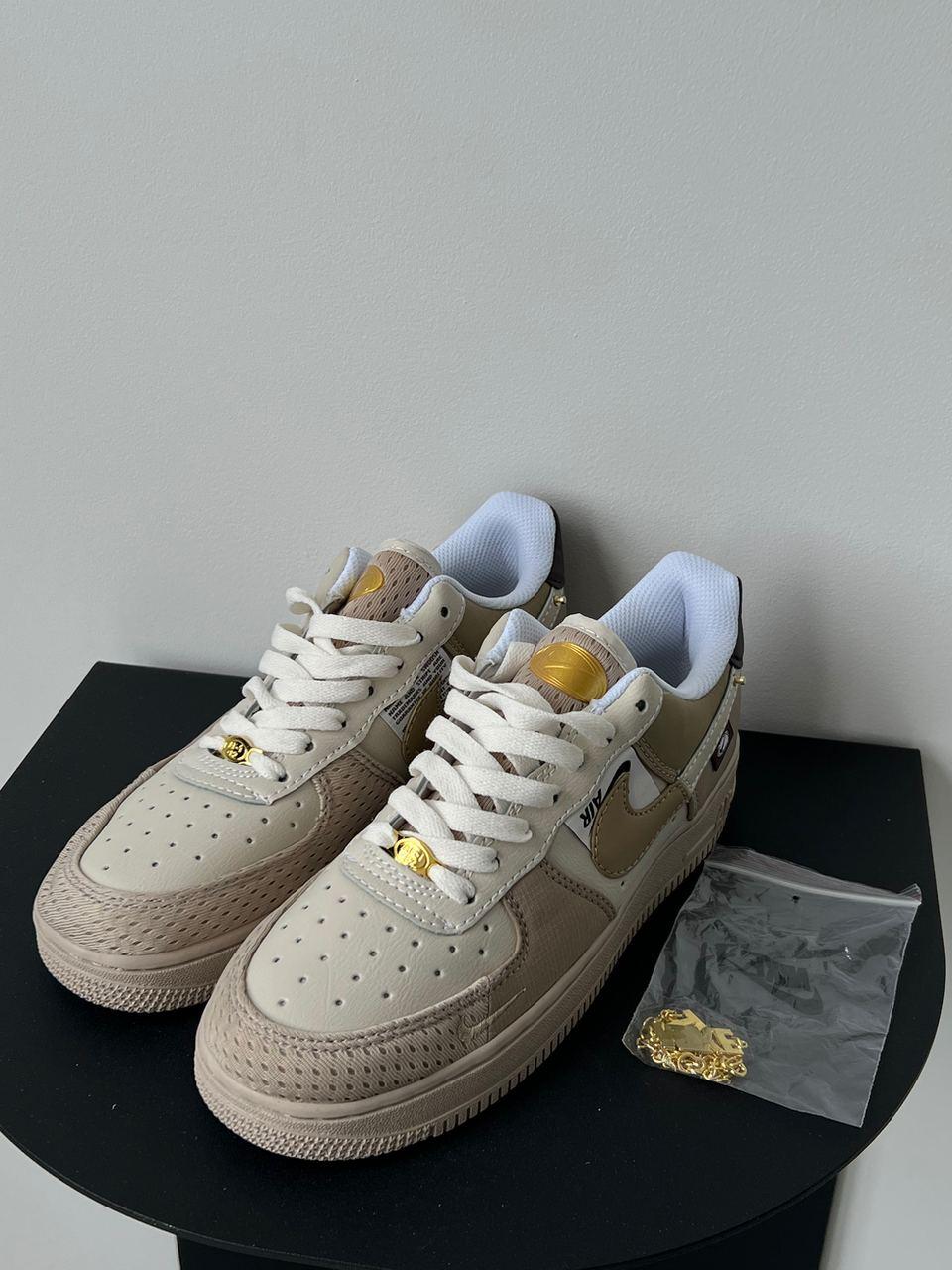 Кросівки Nike Air Force 1 Low Tan Bling - фото 8 - id-p1927634616