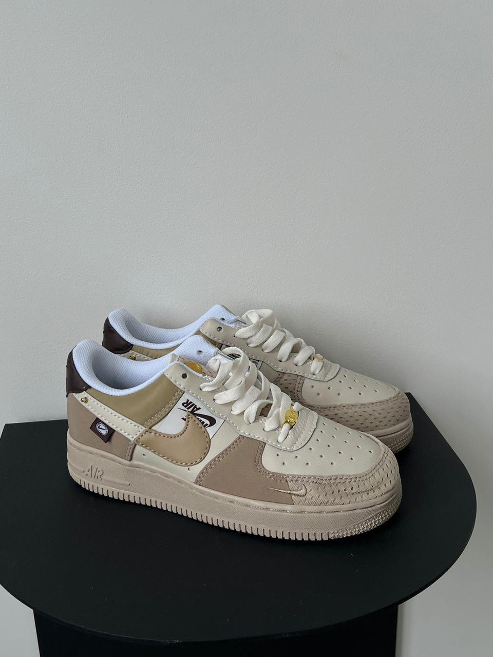 Кросівки Nike Air Force 1 Low Tan Bling - фото 1 - id-p1927634616