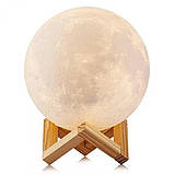 Настільний акумуляторний світильник Magic 3D Moon Lamp — MA-4158, фото 5