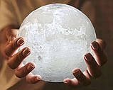 Настільний акумуляторний світильник Magic 3D Moon Lamp — MA-4158, фото 2