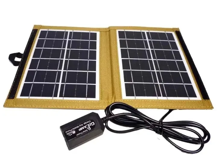 Зарядний пристрій із сонячною панеллю 7W USB сонячна зарядка