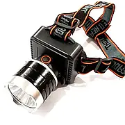 Ліхтар налобний із 3 режимами світла живлення від батарейок типу АА пальчикові