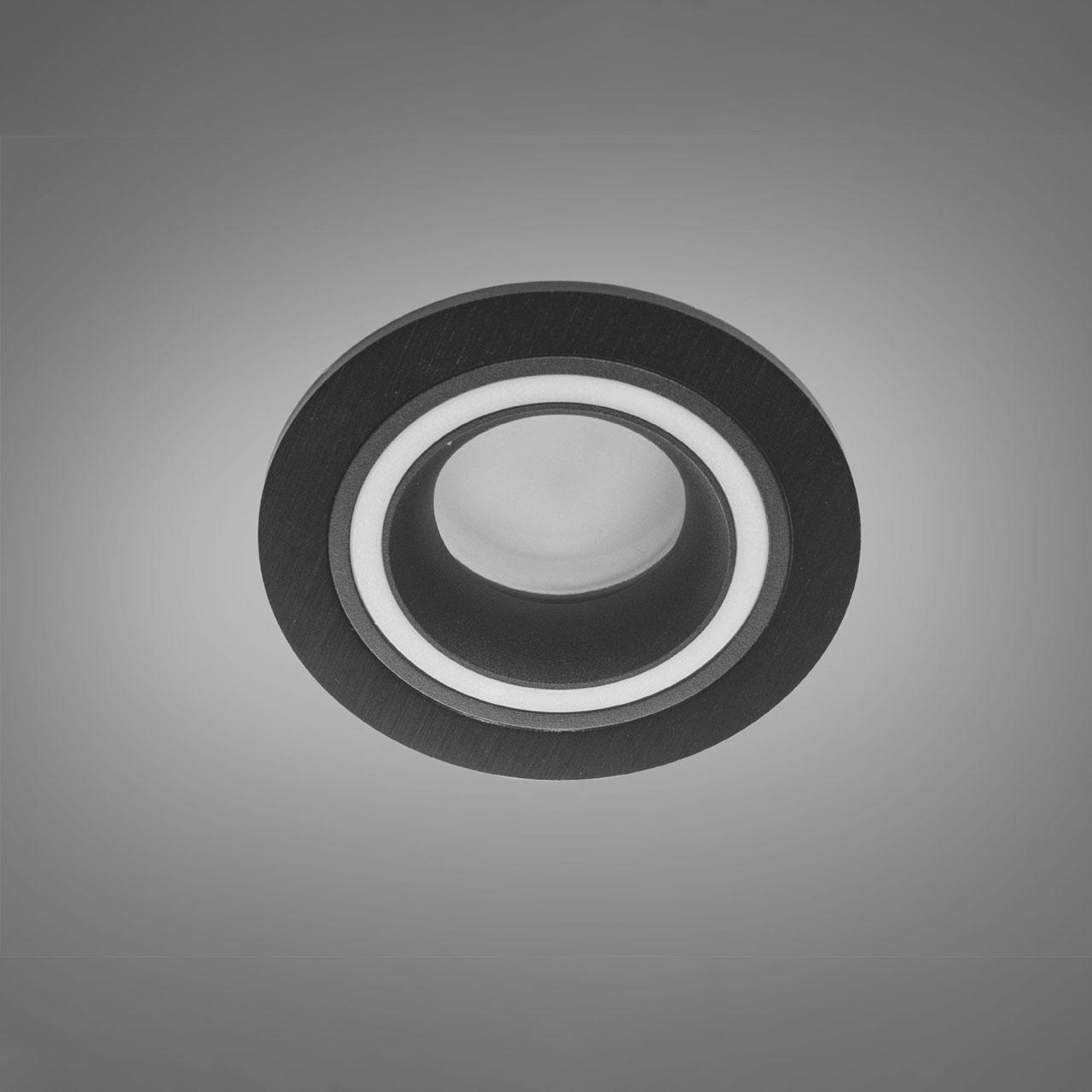 Точковий світильник поворотний металевий під лампу MR-16 колір каркасу чорний D-QXL-2841-R-BK, фото 1