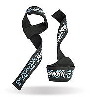 Лямки для тяги MadMax Camo Power Wrist Straps Camo/Light Blue