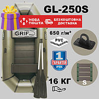 Двухместная надувная Лодка ПВХ Grif boat GL-250S