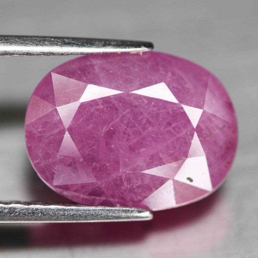 4.34 кт Природний рожевий рубінwn овал