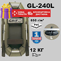 Двухместная надувная Лодка ПВХ Grif boat GL-240L