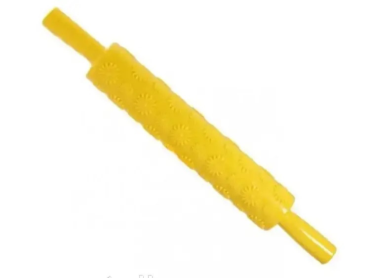 Скалка текстурна Empire "ромашка" довжина 25 см пластик (8972 EM), фото 1