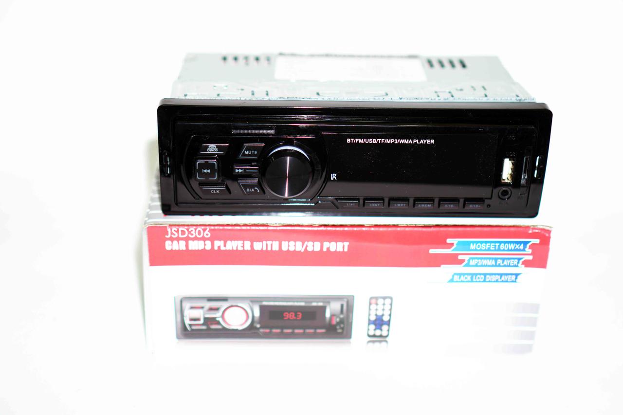 Автомагнітола JSD306 ISO — Bluetooth, FM, USB, microSD, AUX 4x60W