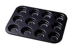 Форма для кексів Empire рифлена 12 штук 33х23 см антипригарне покриття (9829 EM)