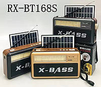 Радіоприймач з ліхтариком Golon RX-BT168S сонячна батарея (83987)