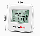 Термогігрометр-логгер з Bluetooth ThermoPro TP357 білий (-20..+60 °C; 10..99%), фото 3