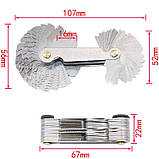 Різьбомір комбінований метричний та дюймовий М60/Д55, фото 3