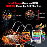 Термометр чотириканальний для м'яса Thermopro TP17H (-10..+300 °C) з таймером та магнітом, фото 2