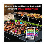 Термометр чотириканальний для м'яса Thermopro TP17H (-10..+300 °C) з таймером та магнітом, фото 6