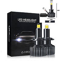LED лампы в линзу "F3-3D 360°" H1 цоколь (50Вт, 6500К, 9-32v, LASER CHIP 10000LM)