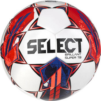 М'яч футбольний Select Brillant Super TB v23 (FIFA Quality Pro Approved) Білий/червоний