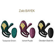 Zalo Smararent Ring - Bayek Velvet Purple, подвійний із введеною частиною, пульт дистанційного керування, фото 2