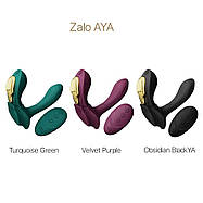 Смарт-вібратор в трусики Zalo - AYA Velvet Purple, насадка і пульт ДУ, фото 3