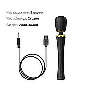 Zalo насадки Vibronser - Kyro Wand Obsidian Black, фото 3