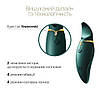 Вібратор 2b1 з мовою Zalo - герой jewel Green, Swarovski Crystal, фото 8