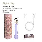 Wibro -massager з нагрітою солодкою магією Zalo - фіолетова фіолетова паличка, фото 3