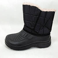 Сапоги мужские утепленные короткие. Размер 45, Обувь зимняя рабочая для мужчин. TJ-450 Цвет: черный