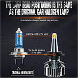 LED лампи в лінзу "D3-3D 360°" H11 (H8, H9) цоколь (40Вт, 6000К, 9-36v, CSP CHIP 8000LM), фото 8