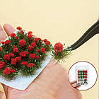 Квіти для клумб, комплект 20 шт. для діорам, підставок, мініатюр, фото 2