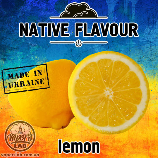 

Ароматизатор для самозамеса со вкусом лимона Native Flavour lemon 10, 30,мл 30 мл