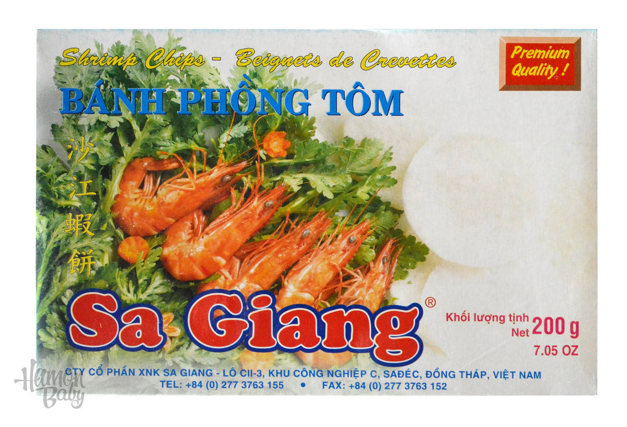 

Чипсы для готовки со вкусом креветок, 200 г, ТМ Sa Giang, Вьетнам