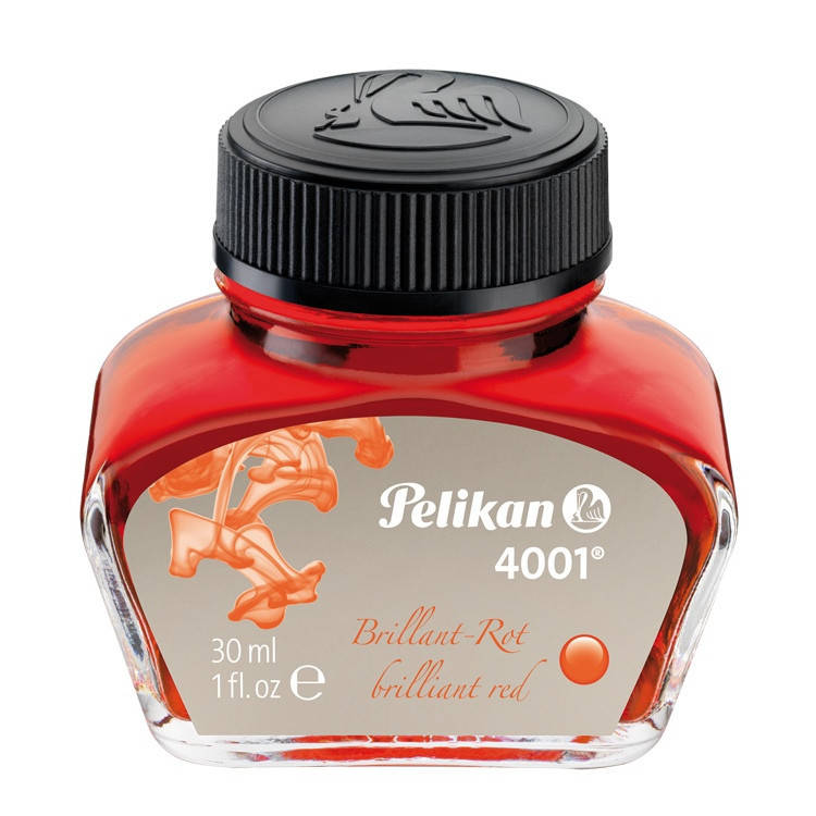 

Чернила Pelikan 4001 Brilliant Red в стеклянном флаконе 30 мл, цвет красный, 301036