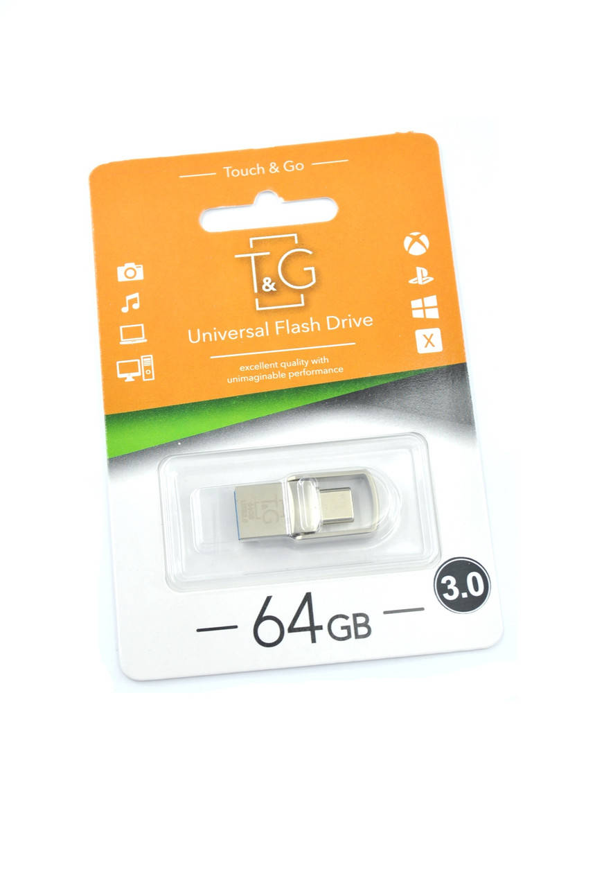 

Флеш-накопитель Usb 3.0 64Gb T&G 104 Metal series (Type C)