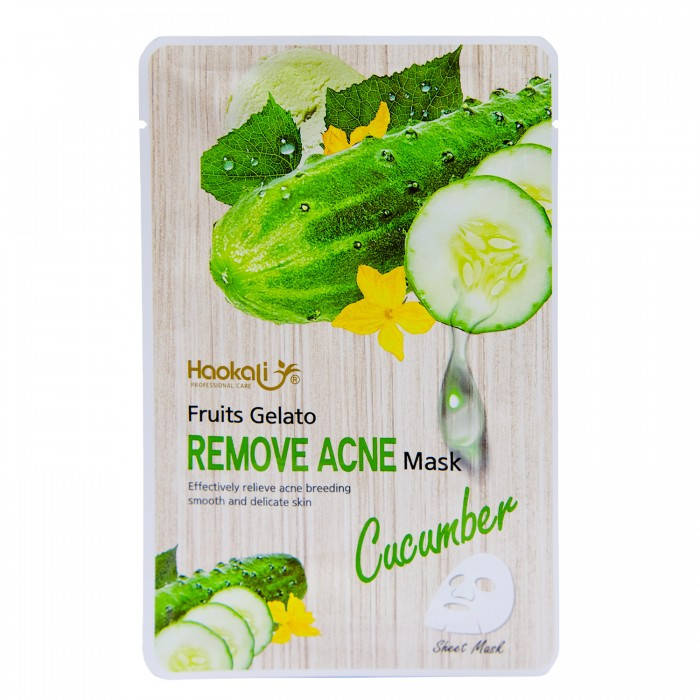 

Маска против акне с экстрактом огурца Wokali Cucumber Fruits Gelato Remove Acne Mask 30млл