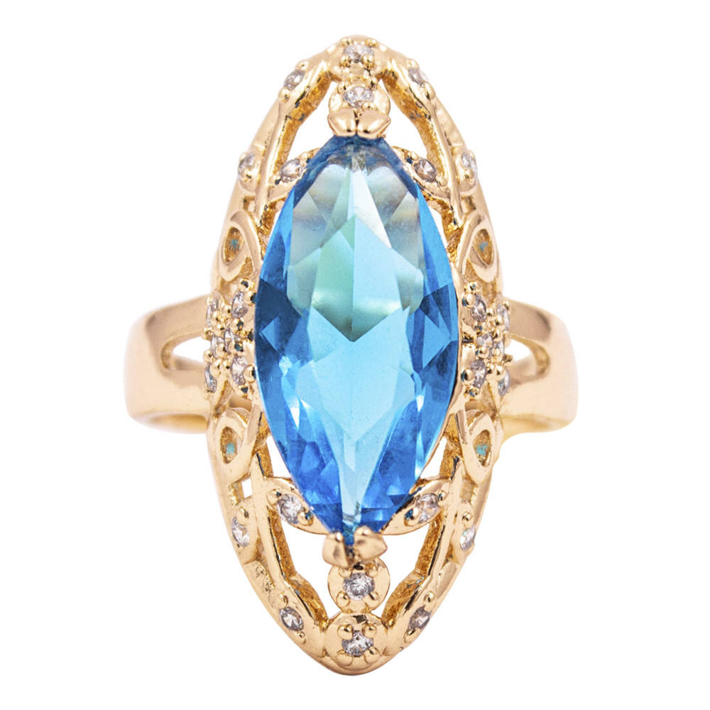 

Кольцо позолота 18к Маркиз с узором - цветочки, бабочки 17