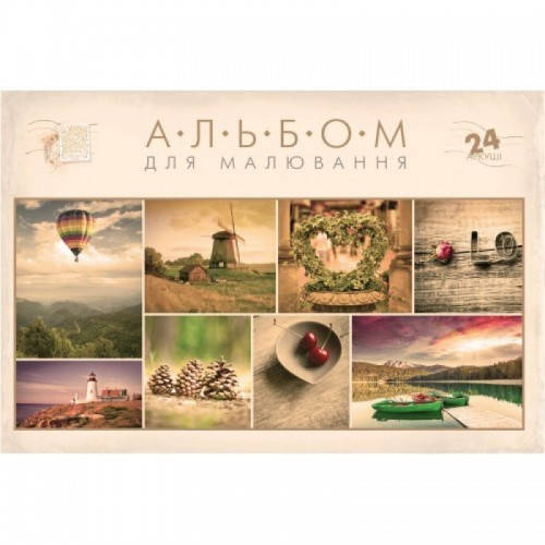 

Альбом для рисования, склейка 24 листа Рюкзачок микс А-18