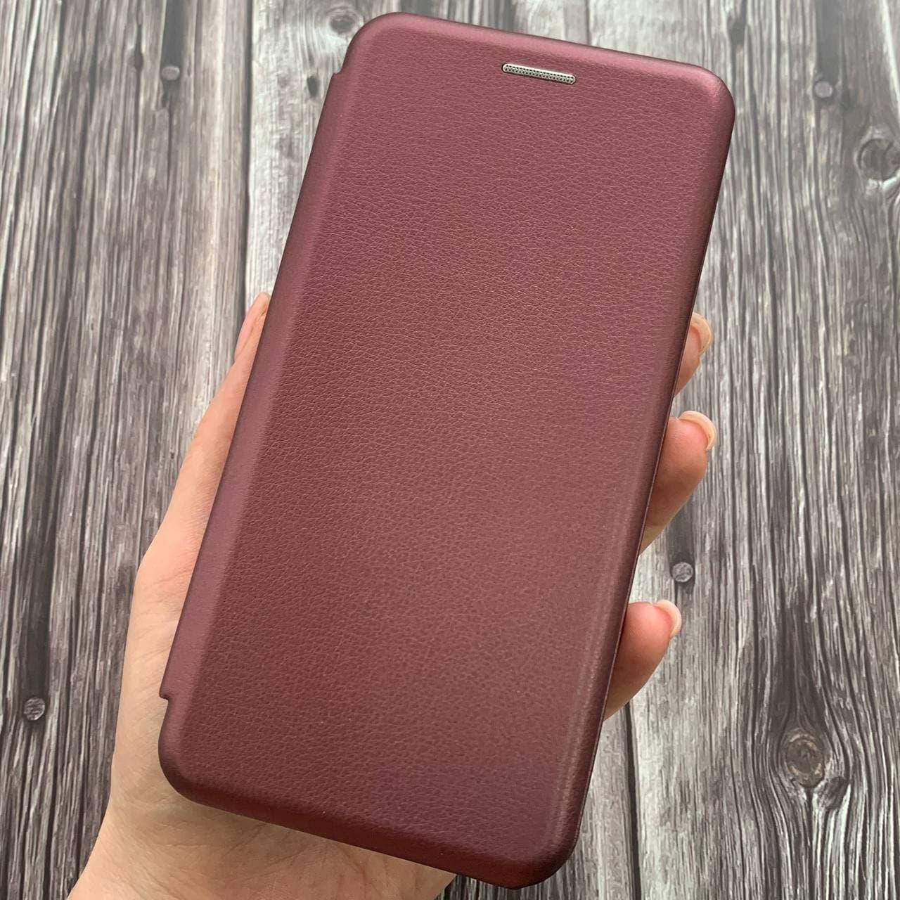 

Чехол книга для Meizu M5S с эко кожи с подставкой магнитом книжка на телефон мейзу м5с бордовая STN, Бордовый